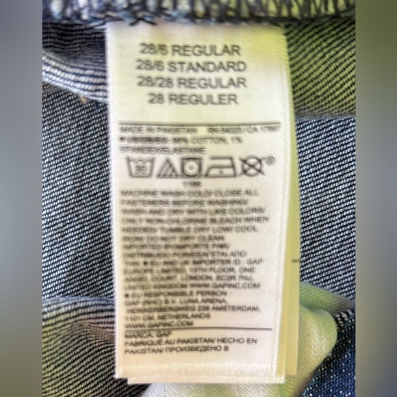 GAP High Rise Stride Wide Leg Jean Women’s 28 / 6 Regular Dark Wash. Worn Once! - Picture 8 of 14